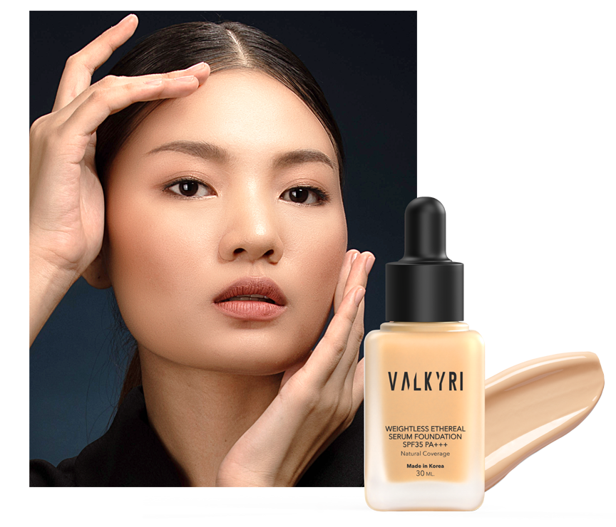 weightless ethereal serum foundation no 21 | Valkyri Cosmetics